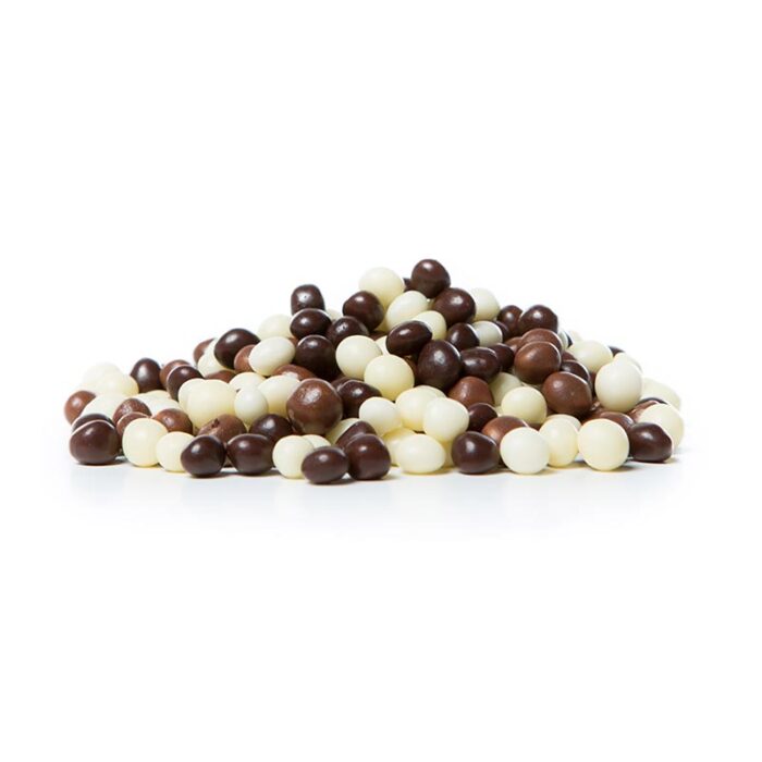 Crunchy Chocolates Balls White Pebbles